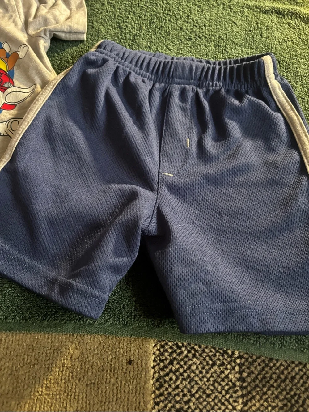 Paw Patrol Gray Graphic Tee with Blue Athletic Shorts boy 3t